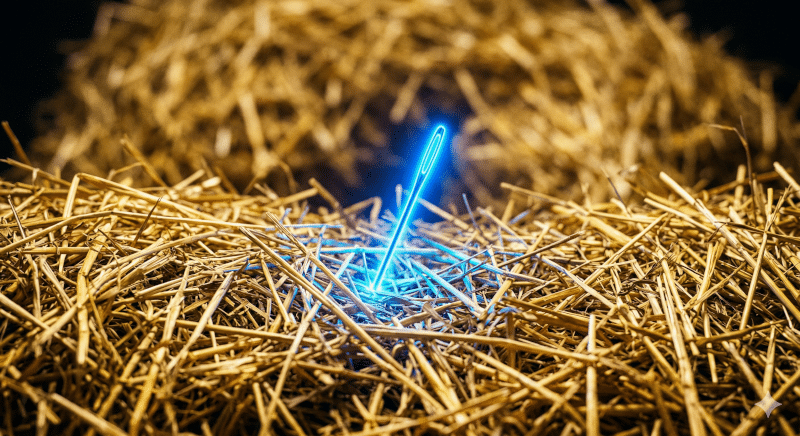 needle in a haystack